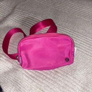 Lululemon Athletica Pink Crossbody Bag with Minimalist Design